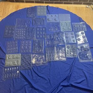 28 Christmas / Holiday / Celebration Plastic Candy Molds Lot Apollo Easton Etc